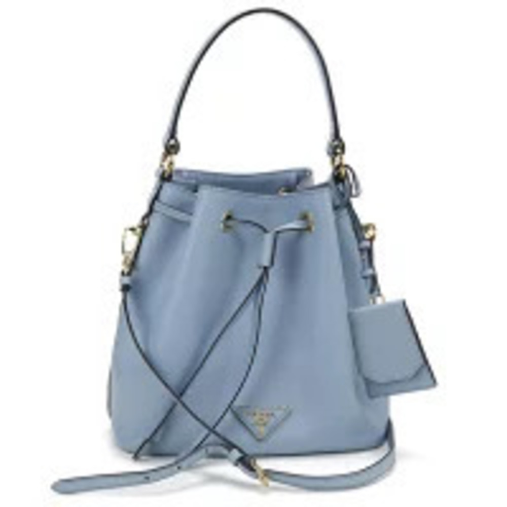 Prada Handbag Saffiano Leather Blue